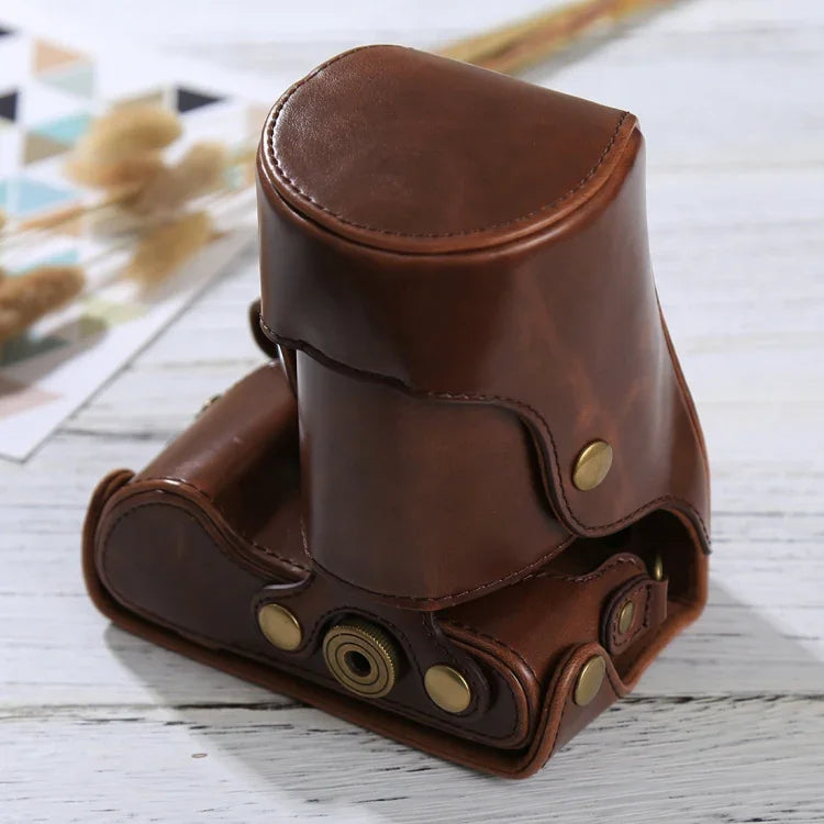 กระเป๋าเคสกล้องหนัง PU แบบเต็มตัวพร้อมสายสะพายสำหรับ Samsung NX300, สำหรับ Samsung NX300