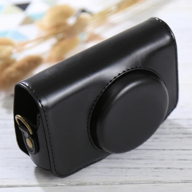 กระเป๋าใส่กล้องหนัง PU แบบเต็มตัวพร้อมสายสะพายสำหรับ Canon PowerShot SX730 HS / SX720 HS สำหรับ SX730 HS