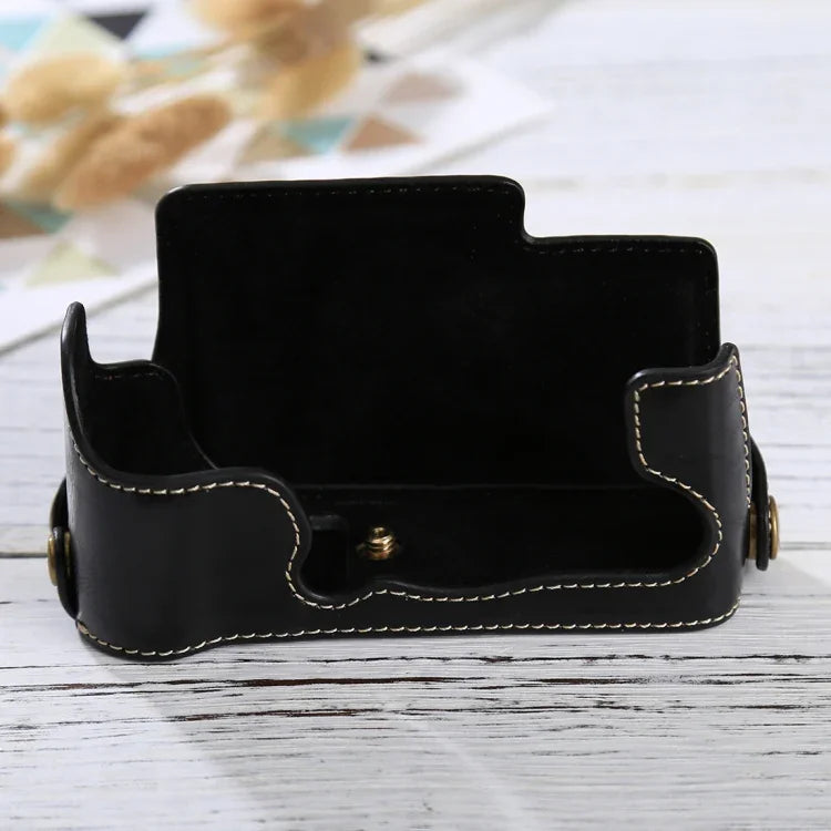 ฐานเคสหนัง PU ครึ่งตัวพร้อมเกลียว 1/4 นิ้วสำหรับ FUJIFILM X-E3, สำหรับ FUJIFILM X-E3, สำหรับ FUJIFILM XE3