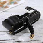 ฐานเคสหนัง PU ครึ่งตัวพร้อมเกลียว 1/4 นิ้วสำหรับ FUJIFILM X-E3, สำหรับ FUJIFILM X-E3, สำหรับ FUJIFILM XE3