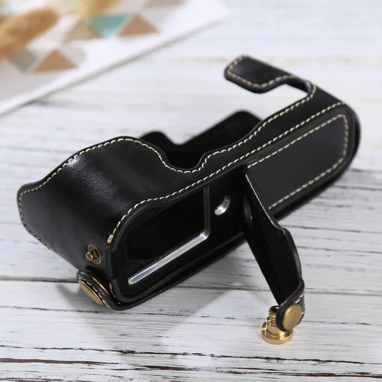 ฐานเคสหนัง PU ครึ่งตัวพร้อมเกลียว 1/4 นิ้วสำหรับ FUJIFILM X-E3, สำหรับ FUJIFILM X-E3, สำหรับ FUJIFILM XE3