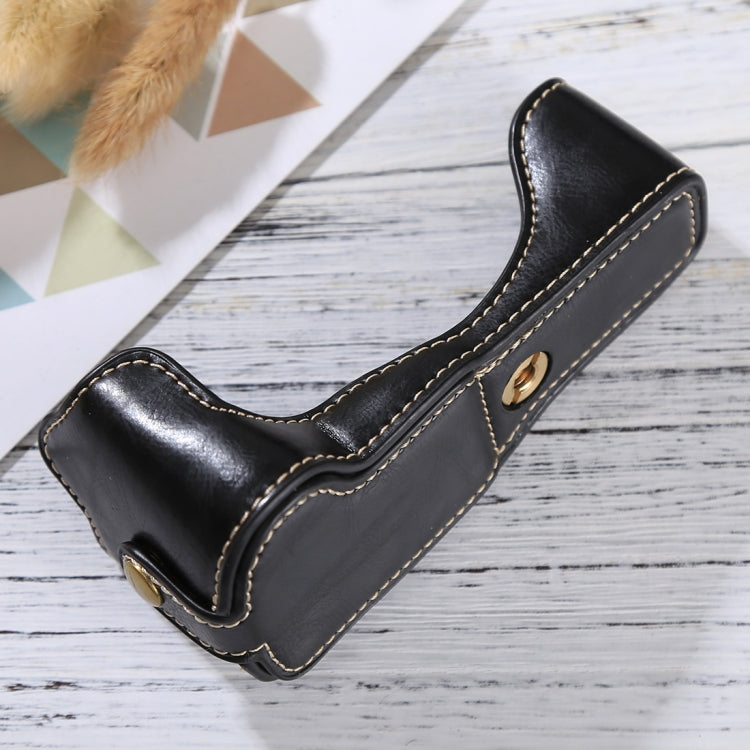 ฐานเคสกล้องหนัง PU ครึ่งตัวพร้อมเกลียว 1/4 นิ้ว สำหรับ Canon EOS M3, สำหรับ Canon M3