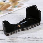 1/4 inch Thread PU Leather Camera Half Case Base for Canon EOS M3, For Canon M3