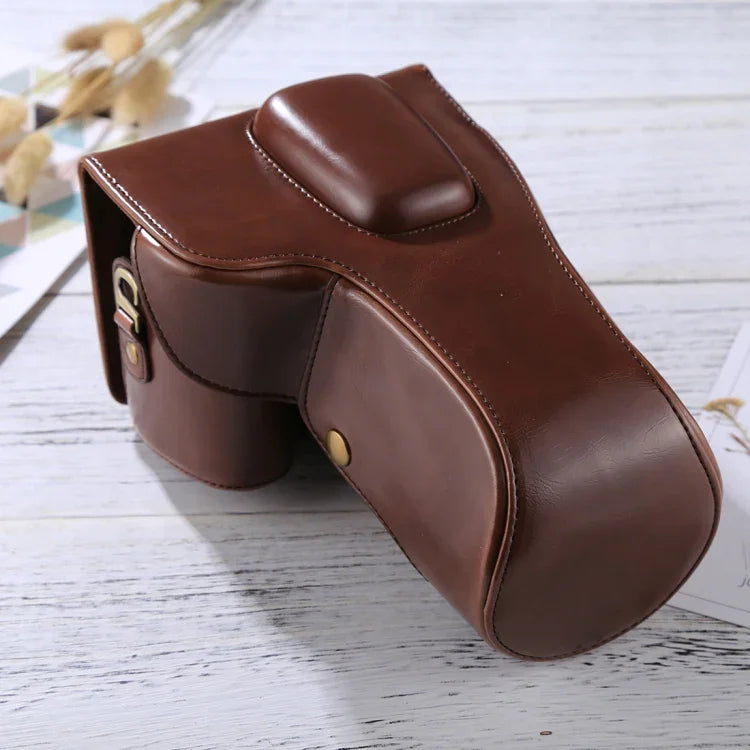 กระเป๋าเคสกล้องหนัง PU ครบตัวสำหรับ Nikon D5300 / D5200 / D5100 (เลนส์ 18-55mm / 18-105mm / 18-140mm), สำหรับ D5300
