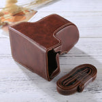 กระเป๋าเคสกล้องหนัง PU ครบตัวพร้อมสายสะพายสำหรับ FUJIFILM X-A3 / X-A2 / X-M1 / X-A10 (เลนส์ 16-50mm / 18-55mm / XF 35mm), สำหรับ FUJI X-A3