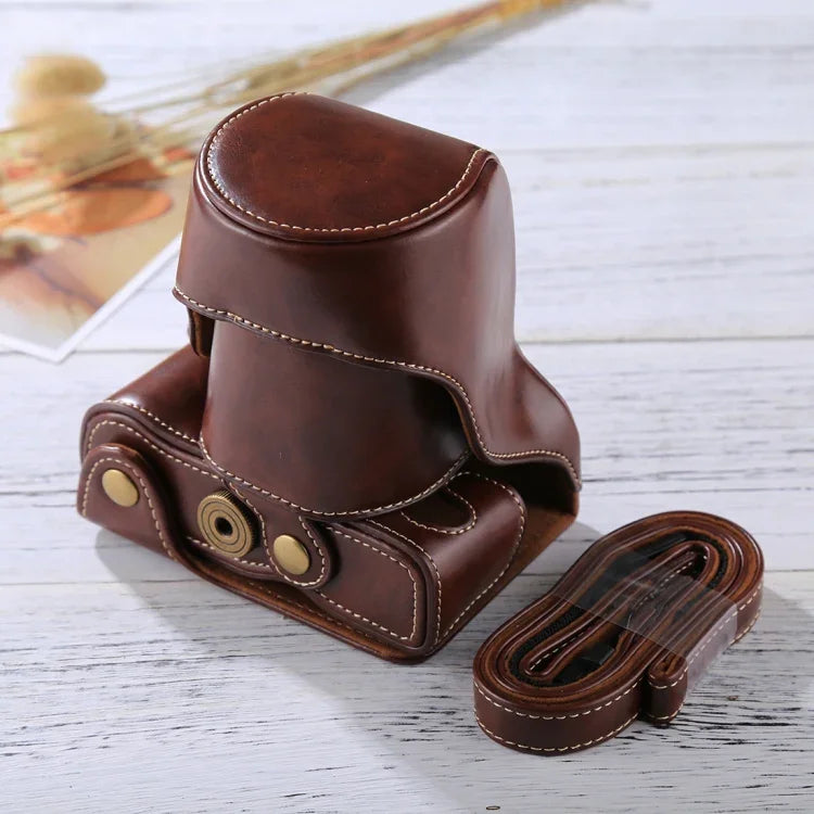 กระเป๋าเคสกล้องหนัง PU ครบตัวพร้อมสายสะพายสำหรับ FUJIFILM X-A3 / X-A2 / X-M1 / X-A10 (เลนส์ 16-50mm / 18-55mm / XF 35mm), สำหรับ FUJI X-A3