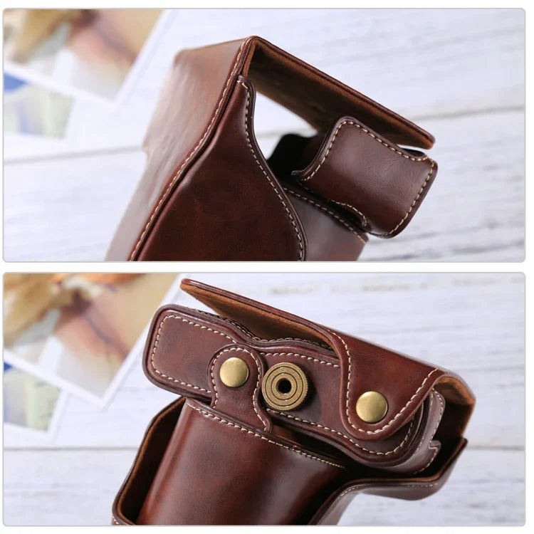 กระเป๋าเคสกล้องหนัง PU ครบตัวพร้อมสายสะพายสำหรับ FUJIFILM X-A3 / X-A2 / X-M1 / X-A10 (เลนส์ 16-50mm / 18-55mm / XF 35mm), สำหรับ FUJI X-A3