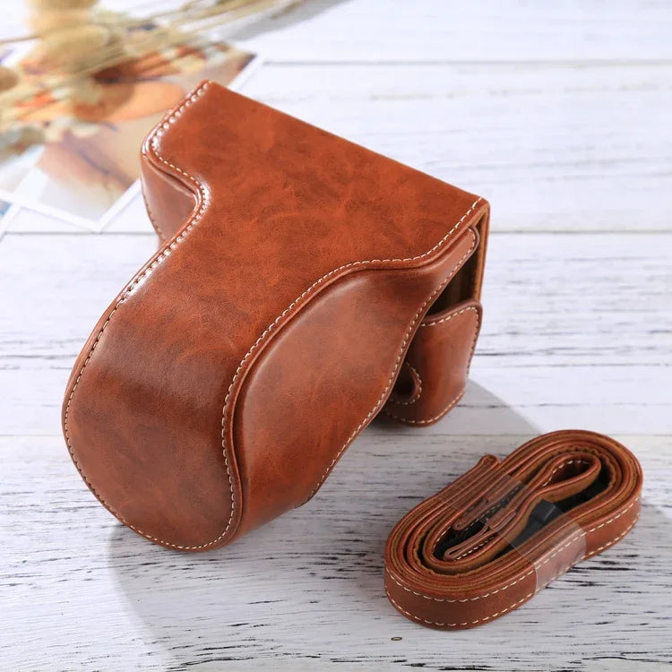 กระเป๋าเคสกล้องหนัง PU ครบตัวพร้อมสายสะพายสำหรับ FUJIFILM X-A3 / X-A2 / X-M1 / X-A10 (เลนส์ 16-50mm / 18-55mm / XF 35mm), สำหรับ FUJI X-A3