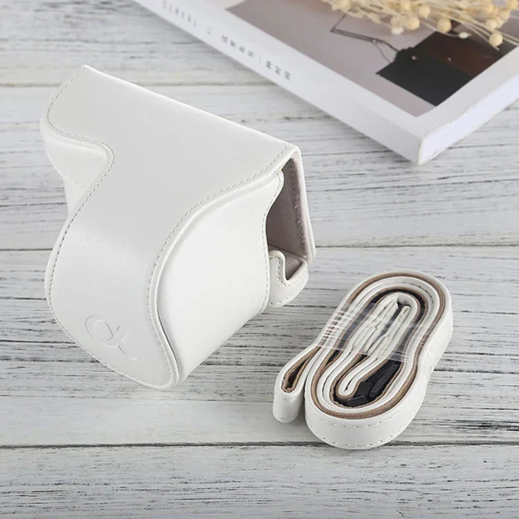 กระเป๋าเคสกล้องหนัง PU แบบเต็มตัวพร้อมสายสะพายสำหรับ Sony A5100 / A5000 / NEX-3N (เลนส์ 16-50 มม. / 40.5 มม.) สำหรับ Sony A5000 สำหรับ A5100