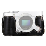 ฐานเคสหนัง PU ครึ่งตัวสำหรับกล้อง FUJIFILM X-A3 / X-A10 ขนาด 1/4 นิ้ว, สำหรับ FUJIFILM XA3