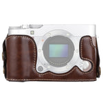 ฐานเคสหนัง PU ครึ่งตัวสำหรับกล้อง FUJIFILM X-A3 / X-A10 ขนาด 1/4 นิ้ว, สำหรับ FUJIFILM XA3