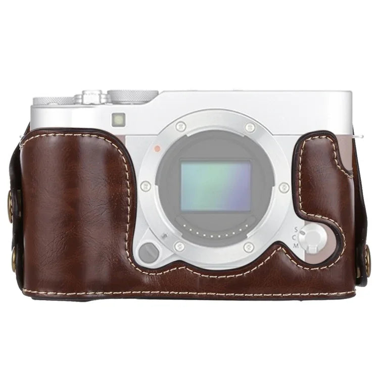 ฐานเคสหนัง PU ครึ่งตัวสำหรับกล้อง FUJIFILM X-A3 / X-A10 ขนาด 1/4 นิ้ว, สำหรับ FUJIFILM XA3