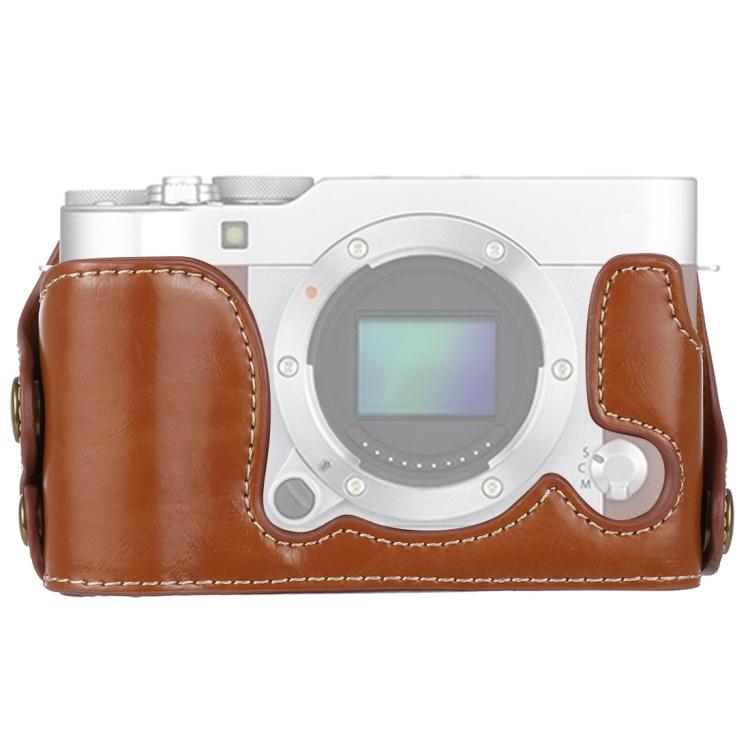 ฐานเคสหนัง PU ครึ่งตัวสำหรับกล้อง FUJIFILM X-A3 / X-A10 ขนาด 1/4 นิ้ว, สำหรับ FUJIFILM XA3