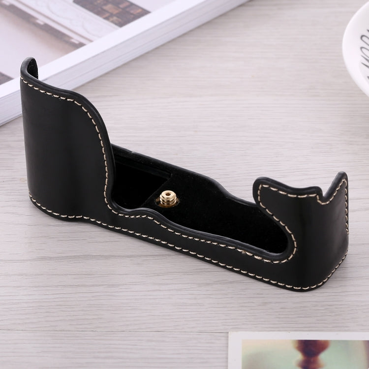 ฐานเคสกล้องหนัง PU ครึ่งตัวเกลียว 1/4 นิ้ว สำหรับ FUJIFILM X-A5 / X-A20, สำหรับ FUJIFILM XA5