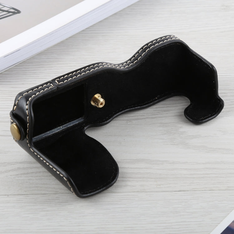 ฐานเคสกล้องหนัง PU ครึ่งตัวเกลียว 1/4 นิ้ว สำหรับ FUJIFILM X-A5 / X-A20, สำหรับ FUJIFILM XA5