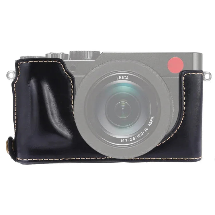 ฐานเคสกล้องหนัง PU ครึ่งตัวเกลียว 1/4 นิ้ว สำหรับ Leica DLUX TYP 109, สำหรับ Leica D109, สำหรับ Leica D901