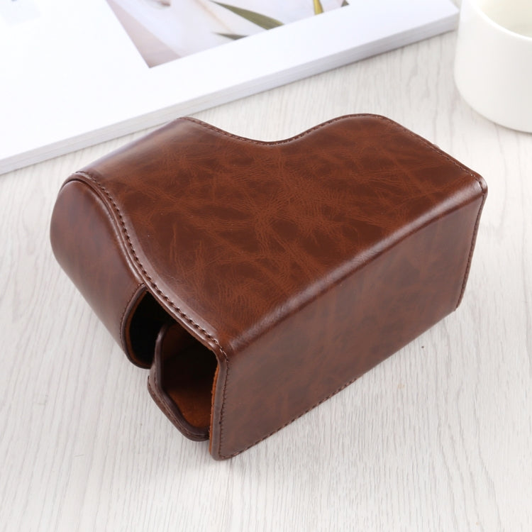 กระเป๋าเคสกล้องหนัง PU ครบตัวพร้อมสายสะพายสำหรับ Sony A6400 / ILCE-A6400, สำหรับ Sony A6400