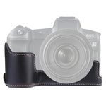 ฐานเคสกล้องหนัง PU ครึ่งตัวเกลียว 1/4 นิ้ว สำหรับ Canon EOS R, สำหรับ Canon R