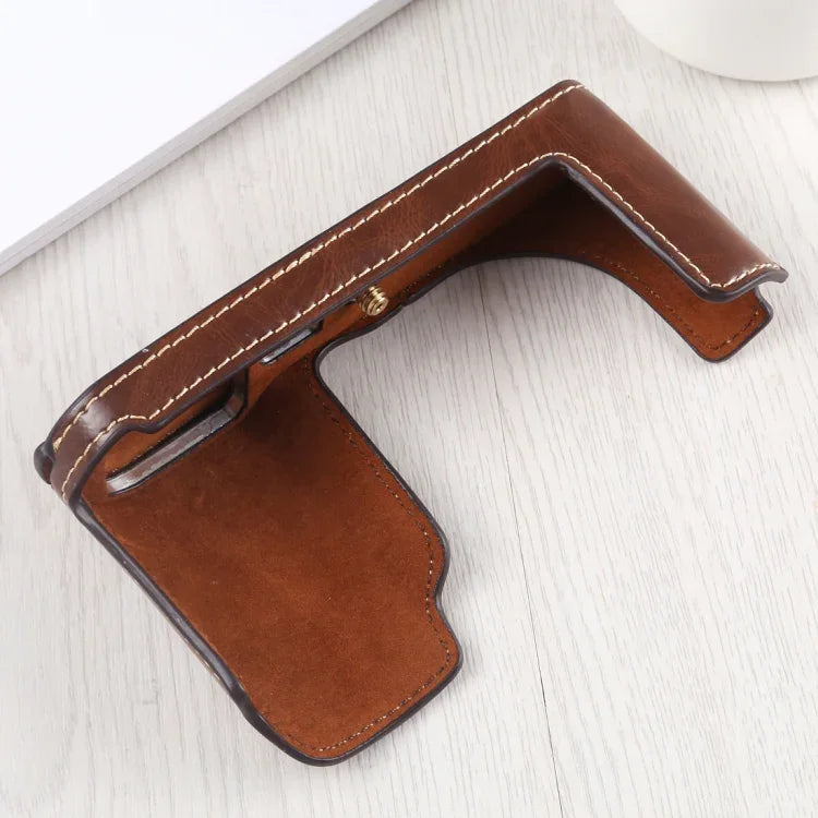 ฐานเคสกล้องหนัง PU ครึ่งตัวเกลียว 1/4 นิ้ว สำหรับ Leica TL (Typ 701), สำหรับ Leica T701