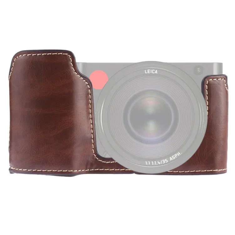 ฐานเคสกล้องหนัง PU ครึ่งตัวเกลียว 1/4 นิ้ว สำหรับ Leica TL (Typ 701), สำหรับ Leica T701