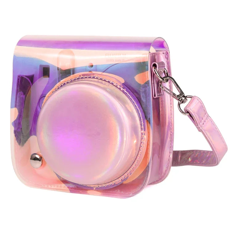 กระเป๋ากล้อง PVC โปร่งใส Symphony พร้อมสายสะพายไหล่สำหรับ Fujifilm Instax mini 11, สำหรับ Fujifilm Instax mini 11 (PVC)