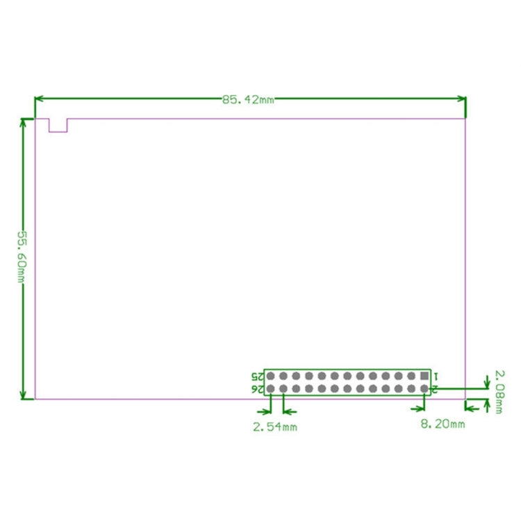 จอแสดงผลสัมผัส TFT LCD ขนาด 3.5 นิ้ว พร้อมปากกาสไตลัสสำหรับ Raspberry Pi