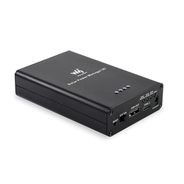 Waveshare ตัวจัดการพลังงานแสงอาทิตย์ แบตเตอรี่ Li-Po ในตัว 10000mAh รองรับแผงโซลาร์เซลล์ 6V~24V, 19799