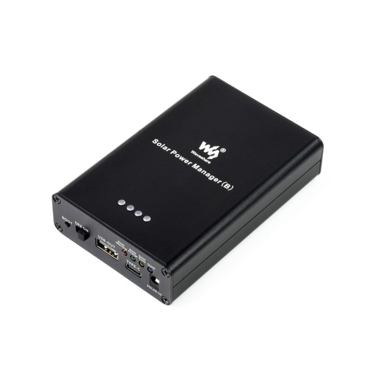Waveshare ตัวจัดการพลังงานแสงอาทิตย์ แบตเตอรี่ Li-Po ในตัว 10000mAh รองรับแผงโซลาร์เซลล์ 6V~24V, 19799