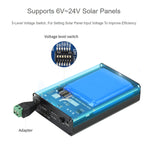 Waveshare ตัวจัดการพลังงานแสงอาทิตย์ แบตเตอรี่ Li-Po ในตัว 10000mAh รองรับแผงโซลาร์เซลล์ 6V~24V, 19799