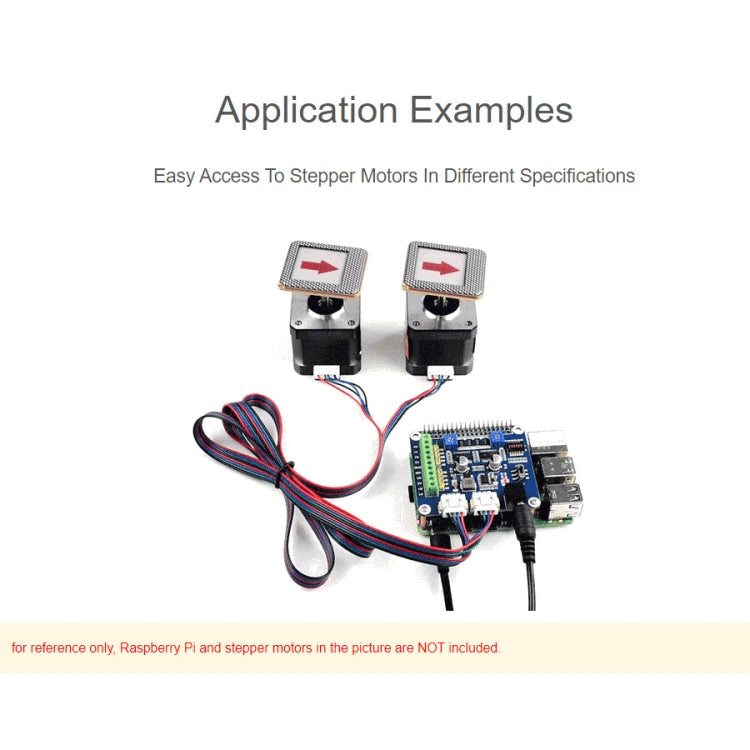 Waveshare HRB8825 HAT มอเตอร์สเต็ปเปอร์สำหรับ Raspberry Pi ขับเคลื่อนมอเตอร์สเต็ปเปอร์สองตัว รองรับไมโครสเต็ปสูงสุด 1/32