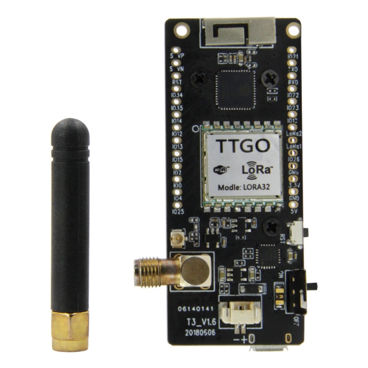 TTGO LORA32 V2.1 ESP32 จอ OLED 0.96 นิ้ว โมดูลบลูทูธ WiFi ไร้สาย 915MHz SMA IP5306 พร้อมเสาอากาศ, 915MHz