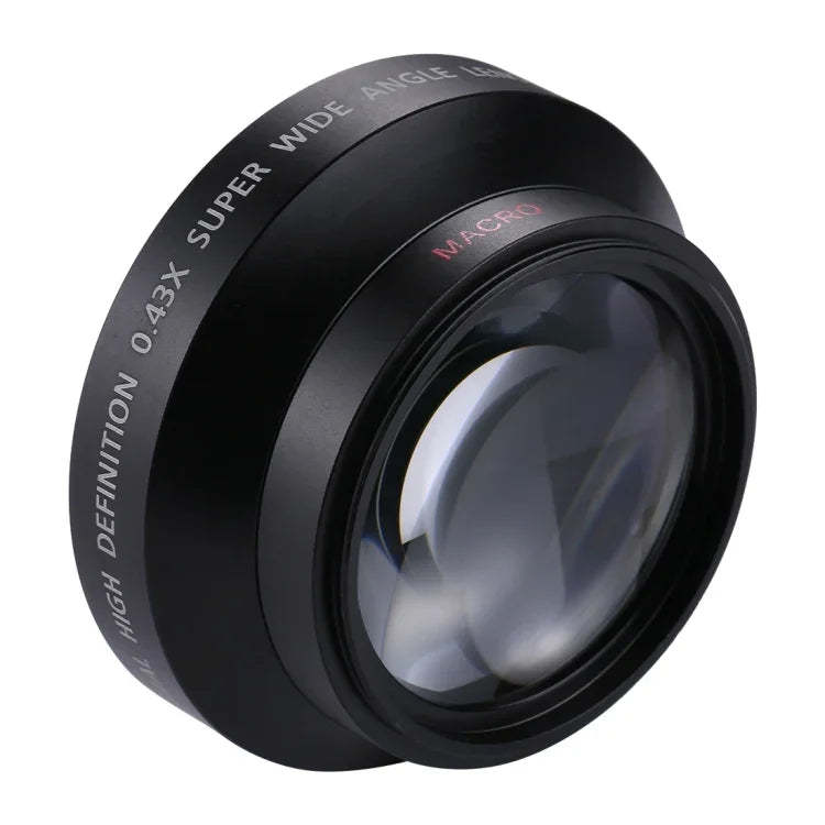 เลนส์มุมกว้างพิเศษ 62mm 0.43X พร้อมเลนส์มาโคร, 62mm