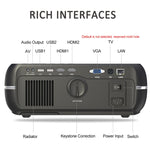DH-A10 โปรเจคเตอร์สมาร์ท HD 5.8 นิ้ว 4200 ลูเมน 1280 x 800P พร้อมรีโมทคอนโทรล ระบบ Android 6.0 รองรับ WiFi, Bluetooth, HDMIx2, USBx2, VGA, AV IN/RCA, RJ45, LAN