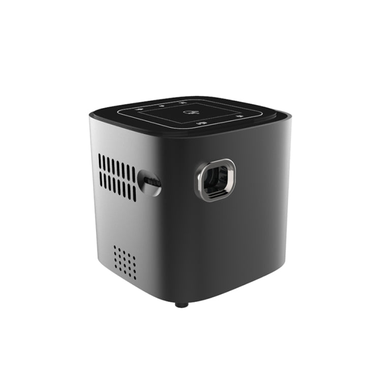 WEJOY DL-S12 โปรเจคเตอร์สมาร์ท DLP ขนาดเล็กพกพา 50 ANSI ลูเมน พร้อมรีโมทและที่ยึด ระบบ Android 7.1.2 2GB DDR3+16GB RK3128 ควอดคอร์ ARM Cortex-A7 ความเร็วสูงสุด 1.2GHz รองรับ WiFi / USB / Audio OUT / DC IN