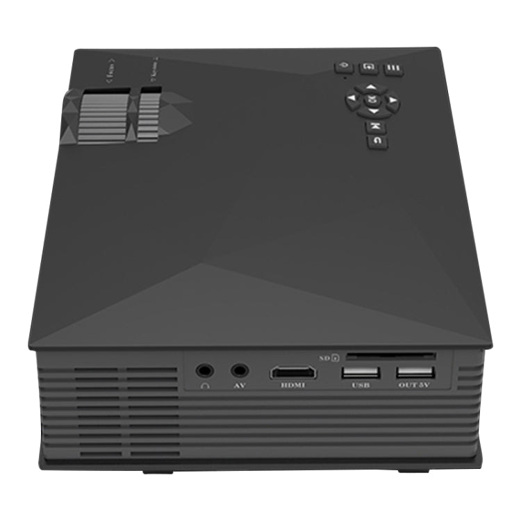 UC68 โปรเจคเตอร์ LED HD 1080P สำหรับโฮมเธียเตอร์มัลติมีเดีย 80ANSI 800x400 รองรับ USB/SD/HDMI/VGA/IR รุ่น UC68 800x400