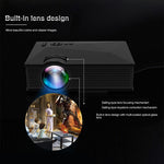 UC68 โปรเจคเตอร์ LED HD 1080P สำหรับโฮมเธียเตอร์มัลติมีเดีย 80ANSI 800x400 รองรับ USB/SD/HDMI/VGA/IR รุ่น UC68 800x400