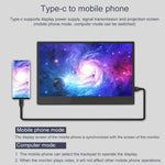 จอแสดงผลพกพา HD ขอบแคบ ขนาด 14 นิ้ว M8 1080P Ultra-thin