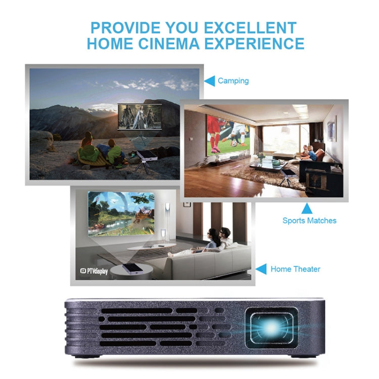 โปรเจคเตอร์มัลติมีเดียพกพา P8I ความละเอียด 854x480 100LM