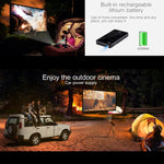 โปรเจคเตอร์อัจฉริยะพกพา P09 4K Ultra HD DLP พร้อมรีโมทอินฟราเรด Amlogic S905X 4-Core A53 ความเร็วสูงสุด 1.5GHz Android 6.0, 1GB+8GB รองรับ WiFi 2.4G/5G, บลูทูธ, การ์ด TF