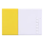 YG-300 โปรเจคเตอร์ LED 0.8-2M 24-60 นิ้ว 400-600 ลูเมน โรงภาพยนตร์ที่บ้านความละเอียด HD พร้อมสายแปลงวิดีโอ 3 in 1 และรีโมทคอนโทรล, ขนาด: 12.6 x 8.6 x 4.6 ซม., ปลั๊ก EU