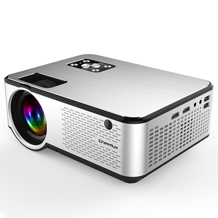 Cheerlux C9 โปรเจคเตอร์สมาร์ทความละเอียด 1280x720 720P HD, รองรับ HDMI x 2 / USB x 2 / VGA / AV, C9 (สีดำ), C9, C9 (สีดำเทา)