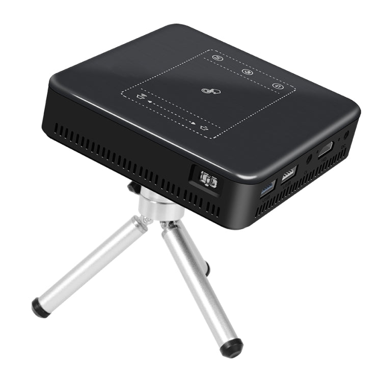 D13 2+16G โปรเจคเตอร์พกพาขนาดเล็ก ความละเอียด 854 x 480 Android 7.1.2 4K DLP สมาร์ท LED WIFI โรงภาพยนตร์ที่บ้าน, รองรับ USB / TF / HDMI