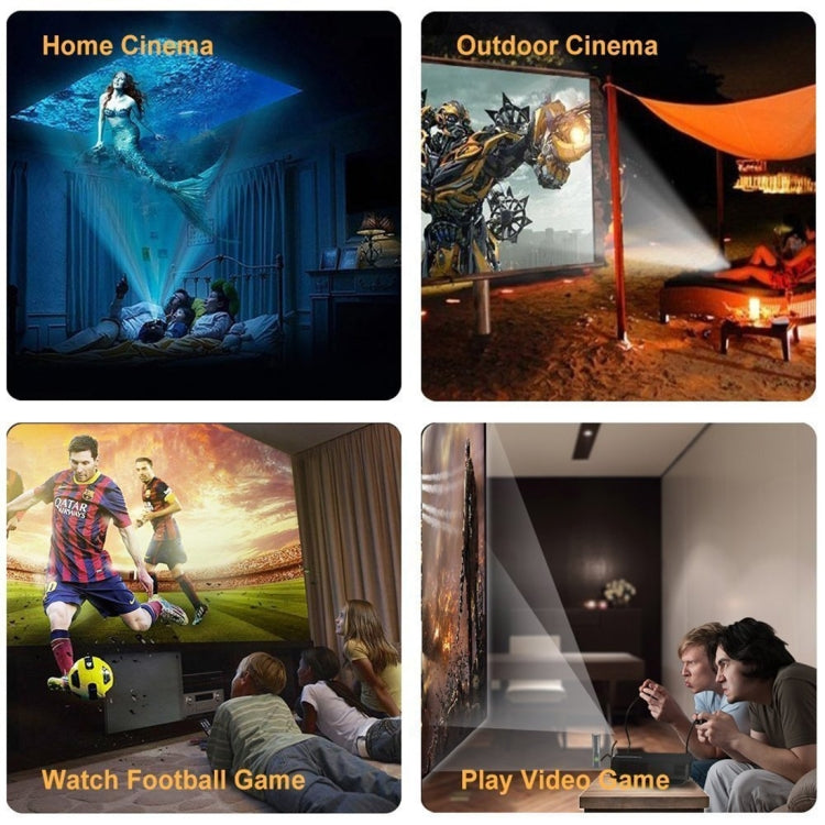 โปรเจคเตอร์วิดีโอ LED LCD Full HD 1080P ปรับมุมภาพได้ Wejoy L5 Home Theater พร้อมรีโมทคอนโทรล