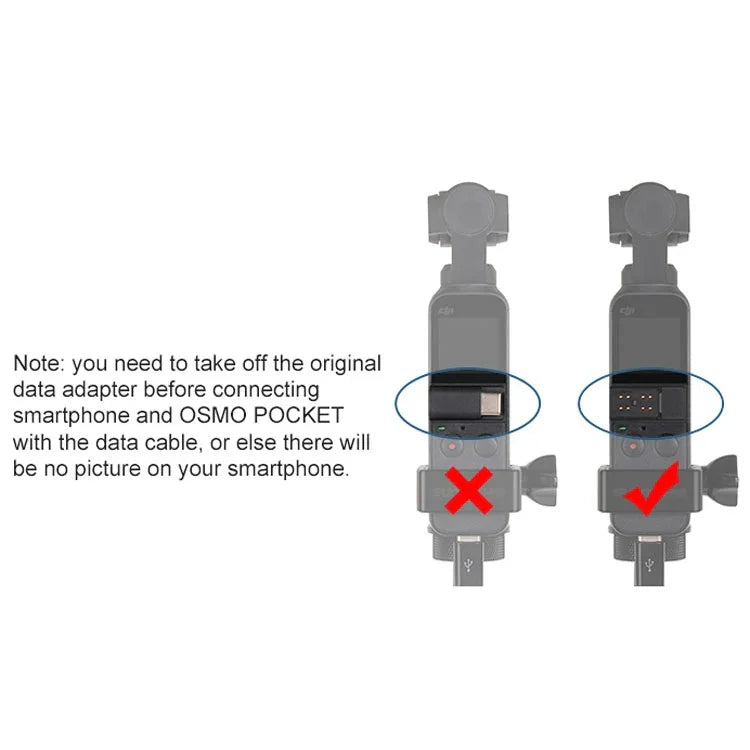Sunnylife OP-X9208 Type-C to Type-C Cable for DJI OSMO Pocket, Length:1m, Type-C