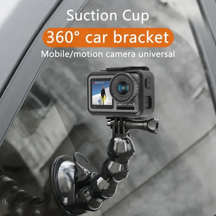 ขาตั้งหนีบแบบดูด Suction Cup Jaws Flex สำหรับ GoPro, Insta360, DJI และกล้องแอคชั่นอื่นๆ, ขาตั้งหนีบ Jaws Flex
