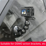 ขาตั้งหนีบแบบดูด Suction Cup Jaws Flex สำหรับ GoPro, Insta360, DJI และกล้องแอคชั่นอื่นๆ, ขาตั้งหนีบ Jaws Flex