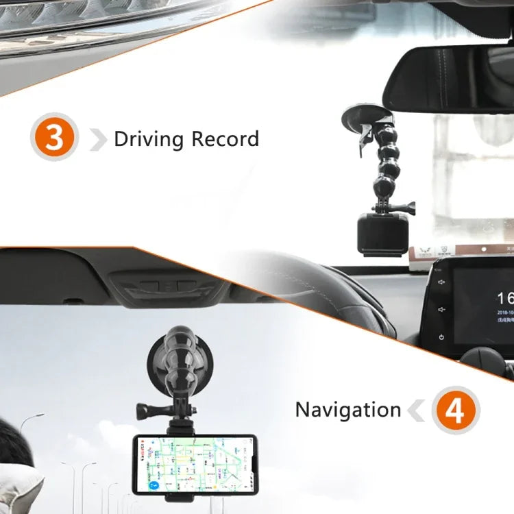 ขาตั้งหนีบแบบดูด Suction Cup Jaws Flex สำหรับ GoPro, Insta360, DJI และกล้องแอคชั่นอื่นๆ, ขาตั้งหนีบ Jaws Flex