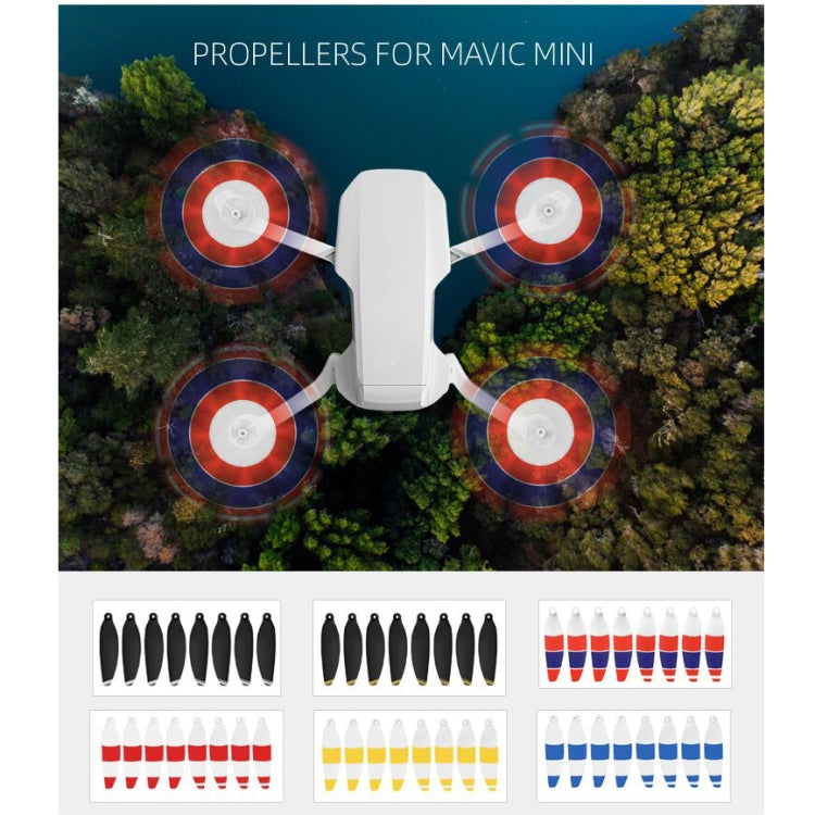 ชุด 8 ชิ้น ใบพัดปีกปลดเร็วเสียงต่ำ Sunnylife 4726F สำหรับ DJI Mavic Mini 1, สำหรับ DJI Mavic Mini 1 สีเงิน, สำหรับ DJI Mavic Mini 1 สีทอง