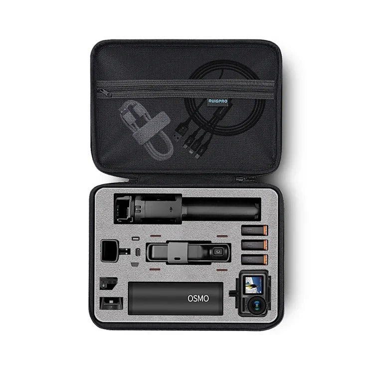 กระเป๋าเก็บของกันน้ำ Oxford RUIGPRO สำหรับกล้องกันสั่น DJI OSMO Pocket / OSMO Action ขนาด: 30.2x20.8x7.2 ซม., RG52