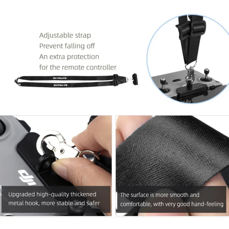 สายคล้องพร้อมตะขอแขวนรีโมทคอนโทรล Sunnylife AIR2-Q9294 สำหรับ DJI Mavic Air 2